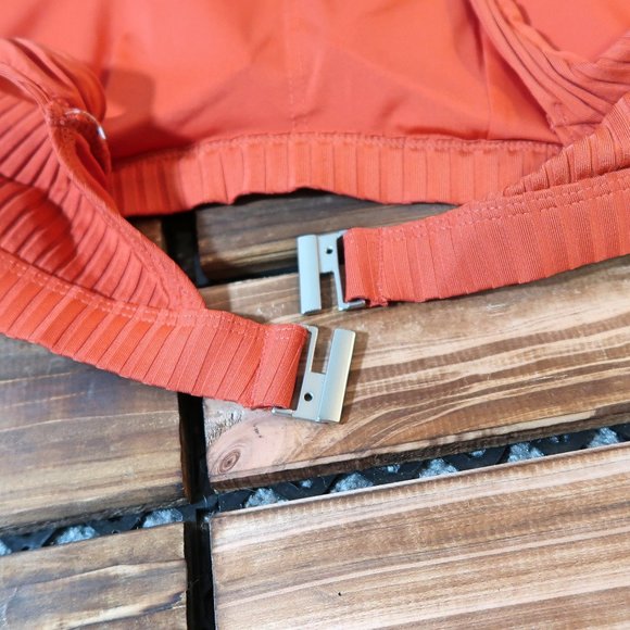 Cikada Australia Burnt Orange Ribbed Bikini Set 6 - Picture 7 of 14